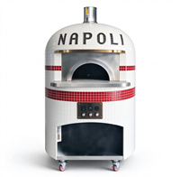 Four à pizza commercial en mosaïque, four à pizza napolitain multi-combustibles (bois, gaz, électrique) pour pizzeria, restaurant, hôtel, restauration