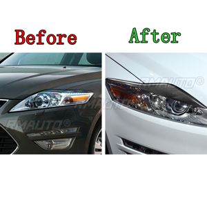 2 pièces de garnitures de phares en fibre de carbone pour Ford Mondeo MK4 2007 2008 2009 2010 2011 2012 2013 - Product Image 6