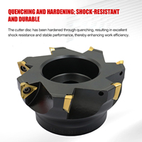 Tête de fraiseuse indexable CNC à haute précision 3PTF 90 degrés, personnalisable pour fraiseuse à face 3PKT1505
