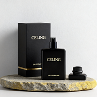 Flacon de parfum carré vide de luxe en verre de 30 ml, 50 ml, 100 ml avec couvercle unique pour femmes