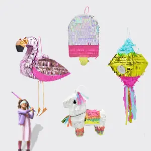 Pinatas de varios estilos para fiesta, suministros de papel, para decoración de fiesta temática Pinatas, venta al por mayor, 2022