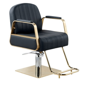 เก้าอี้ตัดผมเหล็กขายดีสำหรับร้านตัดผม เก้าอี้ตัดผมหนังคุณภาพสูง ดีไซน์ทันสมัย สำหรับร้านเสริมสวยและนวด - Product Image 1