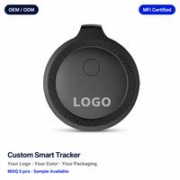 Traceur intelligent multiplateforme compatible iOS Find My et Google Find Hub, double connectivité BLE 5.3, anti-perte pour animaux, portefeuilles, clés et sacs de voyage