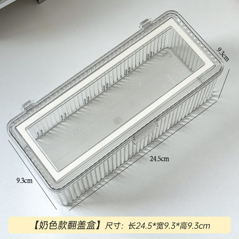 Bracelet flip-top box - cream-colored edges (cardboard box packaging)