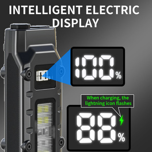 Cross-border New Tactical AA Rechargeable <strong>LED</strong> <strong>Flashlight</strong> Aluminum Alloy Pen Clip Three Light Sources Strong Light Self-defense - Product Image 4