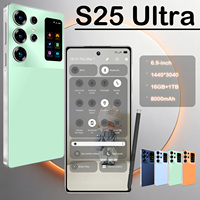 Nouveau téléphone portable S25 Ultra 5G avec appareil photo haute résolution 108MP, 16 Go + 1 To, idéal pour le chat quotidien, les jeux, les affaires et la photographie