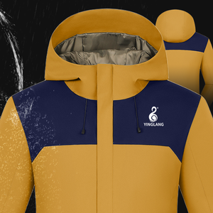 Stock d'usine et 3 jours d'expédition rapide hiver imperméable coupe-vent noir vers le bas coton randonnée ski - Product Image 2