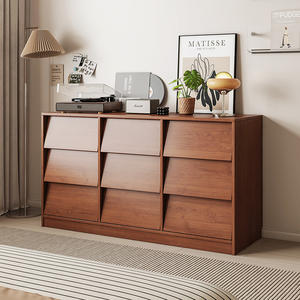 Cómoda Moderna <span class=keywords><strong>de</strong></span> Madera Maciza con 4 Cajones para Almacenamiento en Sala <span class=keywords><strong>de</strong></span> Estar y Dormitorio, Aparador <span class=keywords><strong>de</strong></span> Pared <span class=keywords><strong>de</strong></span> <span class=keywords><strong>Segunda</strong></span> <span class=keywords><strong>Mano</strong></span> - Product Image 1