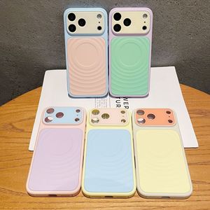Coque de téléphone magnétique dégradée ondulée au toucher doux effet mat pour <span class=keywords><strong>iPhone</strong></span> 17 <span class=keywords><strong>Pro</strong></span> Max 16 15 <span class=keywords><strong>14</strong></span> <span class=keywords><strong>Pro</strong></span> – Housse givrée magnétique - Product Image 1