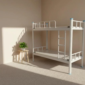 Lit superposé en métal économique pour hôtel et <span class=keywords><strong>appartement</strong></span>, style moderne, design gain de place, montage facile, taille lit double - Product Image 2