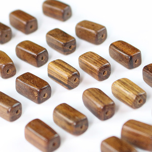 Cuentas sueltas de palisandro en forma de cuboide de 13 mm para la fabricación de pulseras, accesorios de joyería artesanal de madera natural. - Product Image 3