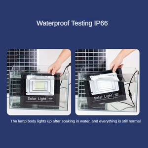 工厂节能IP66高流明6500K运动传感器60w-600w SMD道路太阳能泛光灯 - Product Image 4