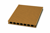 Planches de terrasse en WPC co-extrudé pour extérieur, écologiques, imperméables, ignifuges, résistantes aux intempéries, design bambou chêne, installation par clipsage