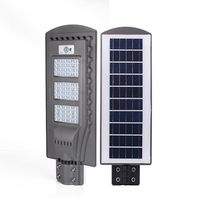 Lámparas solares de alumbrado público exterior, 20 40 60 vatios, todo en uno, luz de seguridad solar