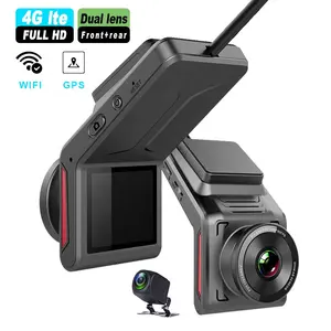 K18 Dashcam 4g Hd 1080pデュアルカメラ (Gps Wifiサポート付き) モバイルアプリコンピュータ端末リモートカーDVR