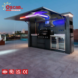Cuisine extérieure en acier inoxydable 304, armoire de cuisine robuste, modulaire, pour jardin, patio, barbecue - Product Image 1