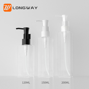 Dài Chai Nhựa Với Bơm Cho Dầu Gội Cơ Thể Kem Dưỡng Da Và Điều Hòa Chất Lỏng Xà Phòng Rỗng Vuông Petg120/150/200Ml - Product Image 3