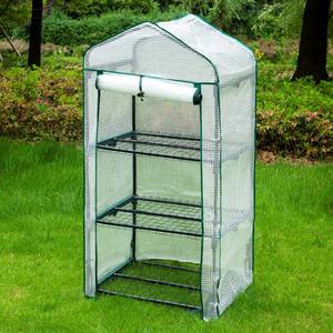 3 livelli facile installazione impermeabile <span class=keywords><strong>casa</strong></span> Walk-in serra all'aperto giardino portatile giardinaggio serra verde - Product Image 2