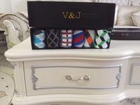 Chaussettes en coton haut de gamme colorées, emballage cadeau, 3 paquets, pour hommes et femmes