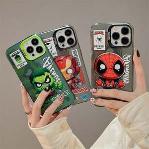 Yabta เคสโทรศัพท์หรูหราแบบใสมีที่ชาร์จไร้สายทำจากอะคริลิคใสดีไซน์การ์ตูนไอรอนแมน - Product Image 2