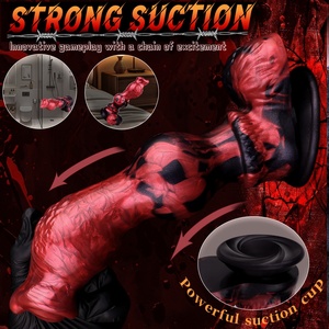NNSX Silicone Soft Dog <b>Dildo</b> with Suction Cup Artificial Dog Penis for Female Masturbation Flexible <b>Dildo</b> for Men Women Sex Toys - Product Image 4