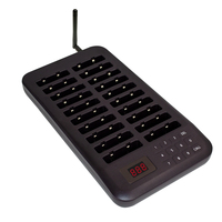 Système de téléavertisseur de restaurant CTP320 avec 20 téléavertisseurs à vibration, système d'appel client, système de téléavertissement sans fil pour café, bar, hôtel