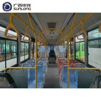 Bus électrique automatique Sunlong 80-83 places, conduite à gauche, avec batterie au lithium, Euro 6, 51-70 km/h, 10 mètres, transport urbain pour les excursions en bus urbain