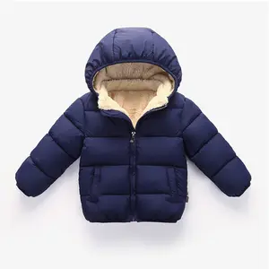 Winter mode Jacke für Jungen verdicken warme Kapuze Kinder mantel Baby Oberbekleidung Mantel Kinder Winter jacke Jacke mit Logo