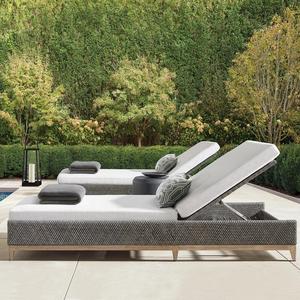 Divano da Esterno per Cortile, Resistente alla Pioggia e al Sole, in Rattan per Villa, Hotel e Giardino, Stile Simile - Product Image 3