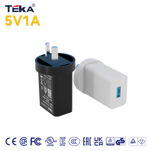 <span class=keywords><strong>Chargeur</strong></span> mural 5W 5V1A 1xUSB certifié SAA RCM avec protection contre les surtensions, les surintensités et les courts-circuits pour caméra, système de sécurité domestique, montre connectée - Product Image 1