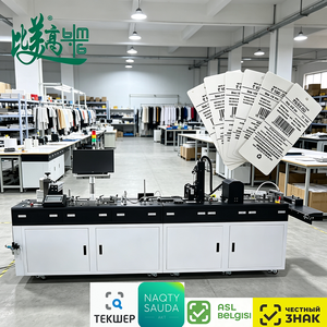 Machine de production d'étiquettes de vêtements intelligentes entièrement automatiques en ligne avec codage de données RFID et impression jet d'encre UV haute précision - Product Image 2