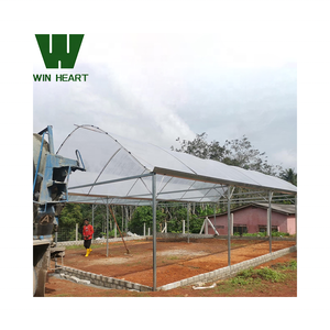 Grande Serre pour Animaux avec Double Couche en PE Abri de Pluie Multi-travées Cadre en Métal Ombrage Maison Verte pour Animaux Verts - Product Image 1