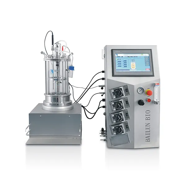 Phòng thí nghiệm thủy tinh liên tục tưới máu lên men bioreactor hệ thống với công nghệ bioreactor