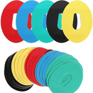 Patch adhésif pour <span class=keywords><strong>capteur</strong></span> <span class=keywords><strong>de</strong></span> <span class=keywords><strong>glycémie</strong></span> Yuuju, autocollant coloré rond avec trou pour usage quotidien - Product Image 1