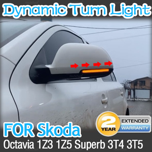 <span class=keywords><strong>Clignotant</strong></span> dynamique à défilement latéral à LED pour Skoda Octavia MK2 SuperB 3T 2009 2010 2011 2012 - Product Image 3
