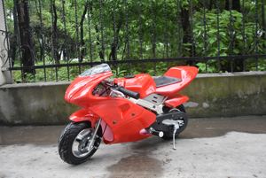 Mini-moto ANWA <span class=keywords><strong>Rocket</strong></span> <span class=keywords><strong>Pocket</strong></span> Bike 49cc, moteur <span class=keywords><strong>2</strong></span> temps, freins à double disque, vitesse maximale >40 km/h - Product Image 1