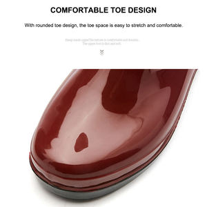 Bottes <span class=keywords><strong>de</strong></span> pluie en plastique PVC pour femmes Protection du travail Portable en acier épais imperméable à l'eau chaussures résistantes travail <span class=keywords><strong>de</strong></span> jardin en plein air - Product Image 3