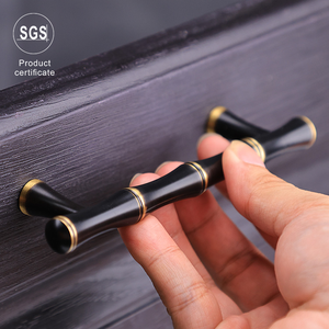 Nieuwe <span class=keywords><strong>Chinese</strong></span> Stijl Bamboe Vorm Kast Handgrepen Goud Messing Zwart <span class=keywords><strong>Hardware</strong></span> Voor Meubelladen Dozen Fabrikant Prijs - Product Image 1