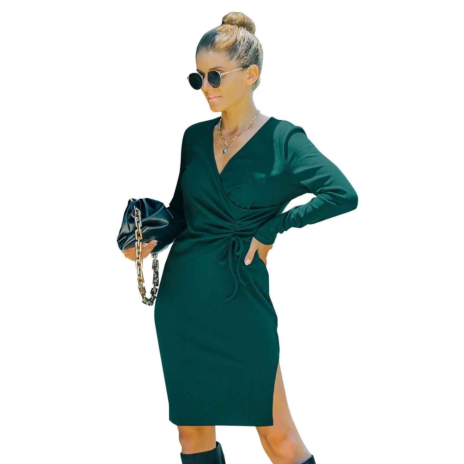 Hot Sale Look Thin And Long Sleeves New 2021 Fall For Women Autumn Casual Dresses