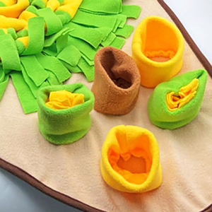 Les jouets interactifs durables de puzzle de chien encouragent des qualifications naturelles de recherche de nourriture Snuffle Mat Pet Dog Feeding Mat - Product Image 2