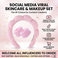 Mauri Bandeau de Spa et Maquillage en Tissu Antidérapant, Éponge Volumineuse, Effet Bulle Torsadée, pour le Lavage du Visage, Lot de 3 pour Femme