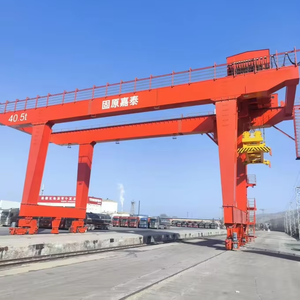 Warf מטען חצר רצועה סוג מיכל פורטל עליון עגורן 45/60 טון plc נשלט תיבת הילוכים - Product Image 1