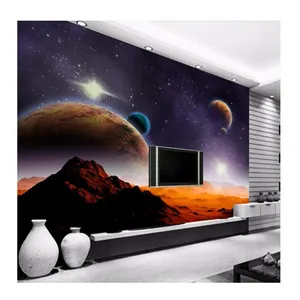 KOMNNI Photo Wallpaper 3D Stereo Nebula Universe Nature Mural Living Room Children's Room Landscape Decor Wallpaper