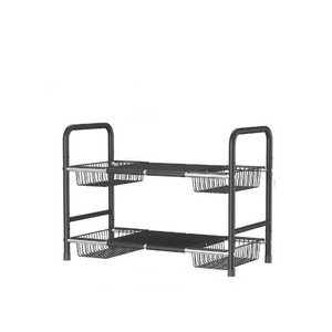 Réglable multifonctionnel en acier inoxydable étagère organisateur support évier égouttoir pour cuisine support télescopique dans l'évier - Product Image 6