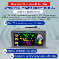 Régulateur de tension CC réglable SK120 avec alimentation à tension et courant constants, véritable module de charge solaire de troisième génération