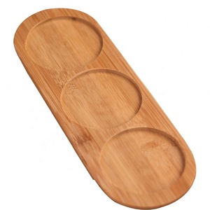 Venta caliente 300Ml Tapa de madera de bambú Juego de tarros de especias de vidrio con bandeja de Bambú - Product Image 4
