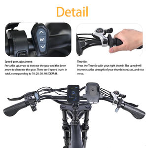 Vélo électrique tout-terrain à pneus larges, vélo électrique tout-terrain, fatbike électrique, vélo électrique à suspension intégrale, vélo électrique de montagne - Product Image 5