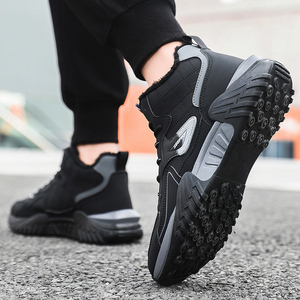 Chaussures d'hiver chaudes <span class=keywords><strong>pour</strong></span> hommes Chaussures décontractées à doublure pelucheuse montantes Bottes de <span class=keywords><strong>neige</strong></span> Baskets antidérapantes de haute qualité <span class=keywords><strong>pour</strong></span> hommes - Product Image 2