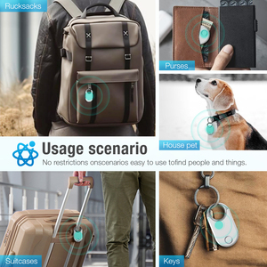 Uniean Mini Tìm Thấy Của Tôi GPS Tracker Finder Định Vị Thông Minh <span class=keywords><strong>Tag</strong></span> Mục Tracker Key Rosh Chứng Nhận Hành Lý Ví Chống Mất Cho Apple - Product Image 4