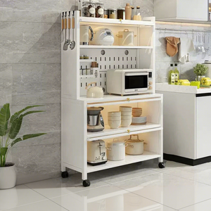 Oferta Especial: Estante de Almacenamiento Móvil de Acero al Carbono Reforzado para Cocina, Tipo Piso, No Plegable, de Gran Capacidad para Electrodomésticos - Product Image 1